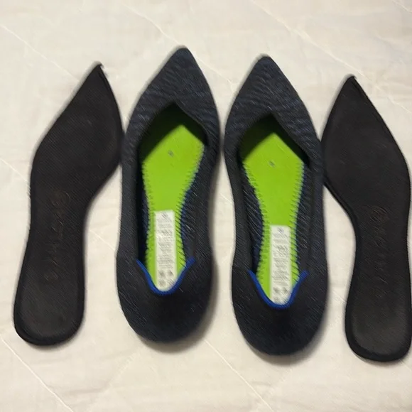 Rothy's The Point Midnight Metallic Zebra - Picture 10 of 14